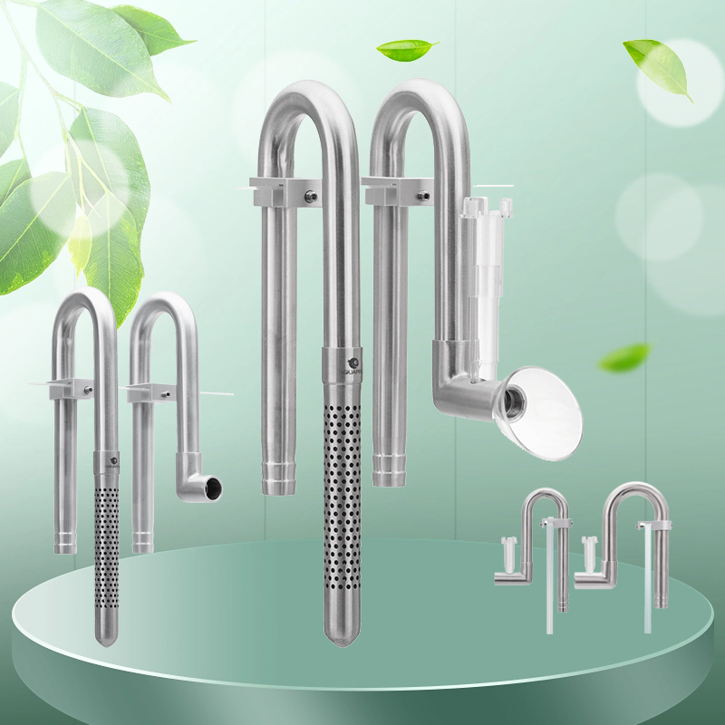 Aquarium Lily Pipe - AQUAPRO Mini Stainless Steel Inflow Outflow