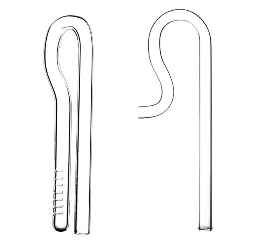 Aquarium Lily Pipe - Aquarium glass Mini inlet and outlet