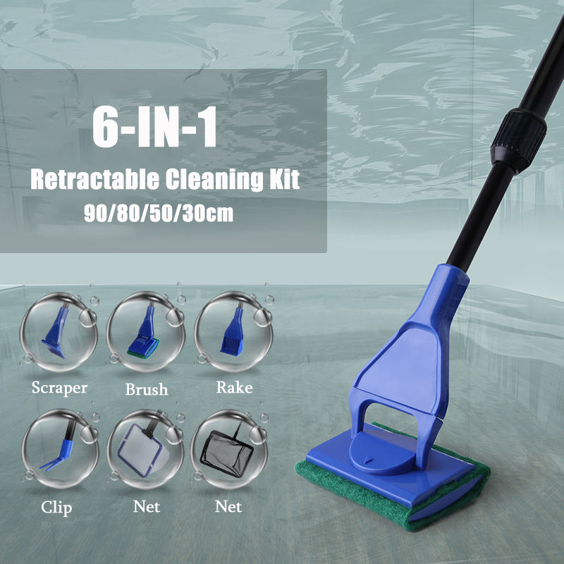 Planted Aquarium Cleaning Kit - 6-IN-1 Aquarium Cleaning Tools Kits Fish