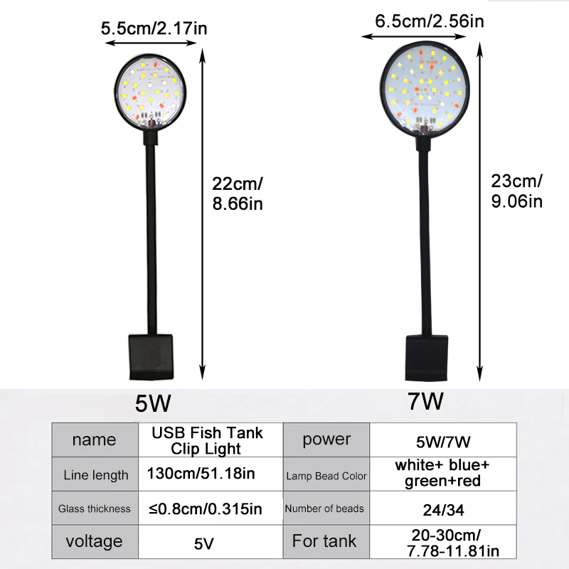USB Aquarium LED Lamp Fish Tan - Aquarium Plant Light Spectrum review and price