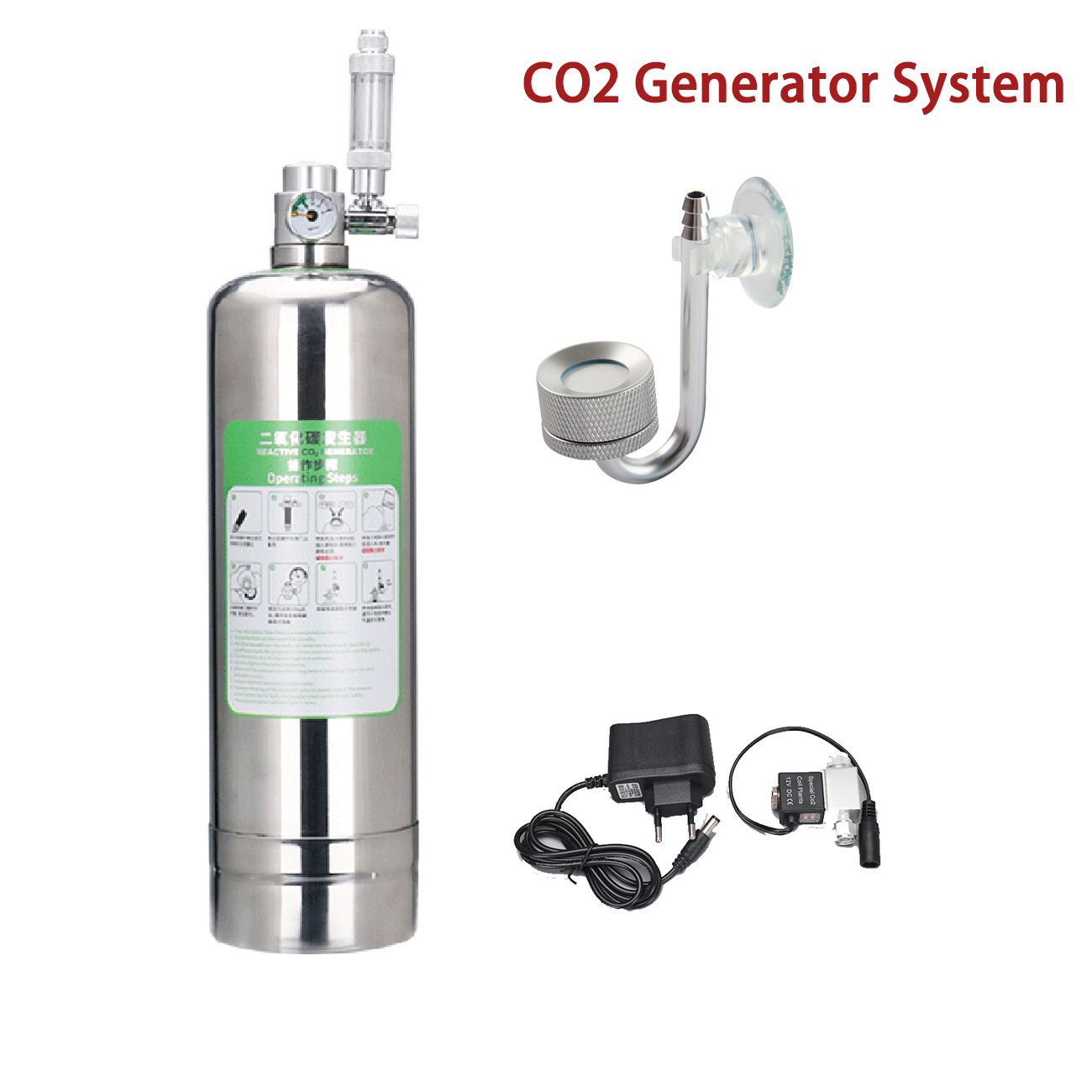 Aquarium CO2 Generator system  - Planted Aquarium Co2 System review and price