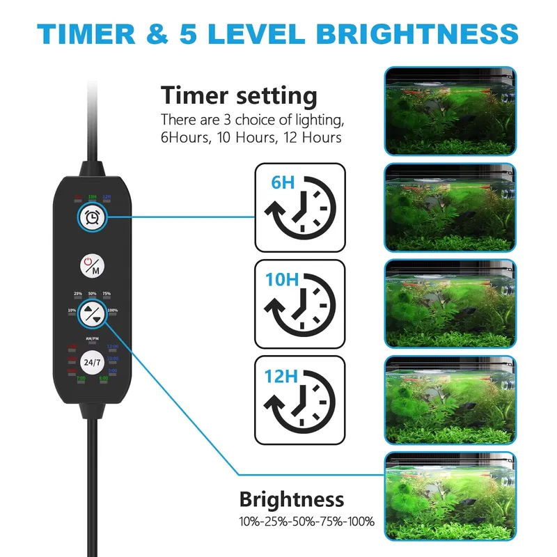 LED Aquarium Light for Fish Ta - Planted Aquarium Hours review and price