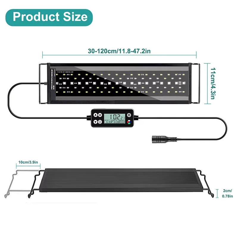 New 75cm Full Spectrum LED Aqu - Planted Aquarium Hours review and price