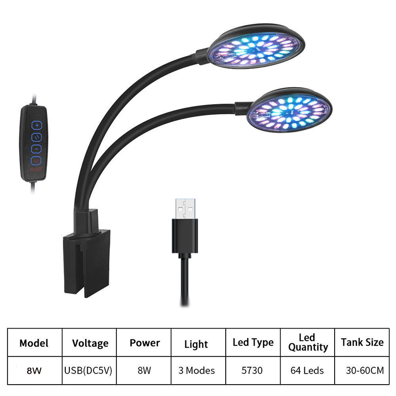 USB Aquarium LED Light Fish Ta - Aquarium Plant Light Spectrum review and price