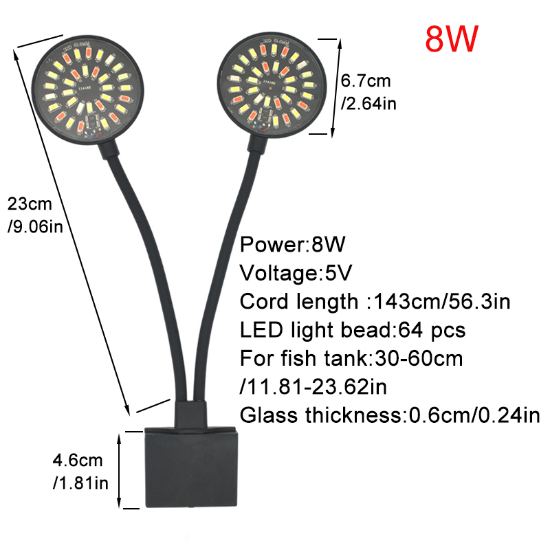 USB Aquarium LED Light Fish Ta - Aquarium Plant Light Spectrum review and price