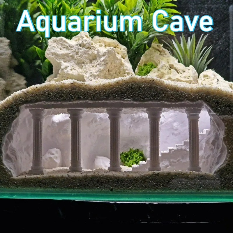 3D Printed Fish Tank Cave, Art - Aquasoil Substrate review and price