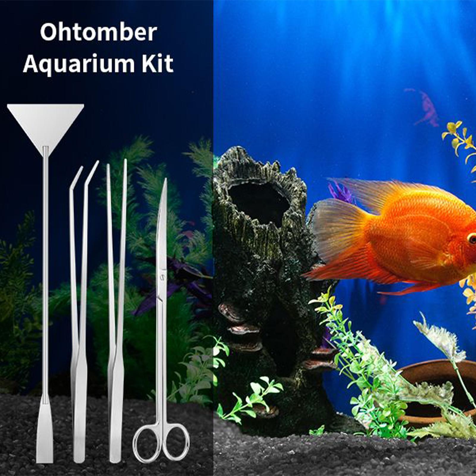 4pcs Aquarium Tool Kit Stainle - Planted Aquarium Cleaning Kit review and price