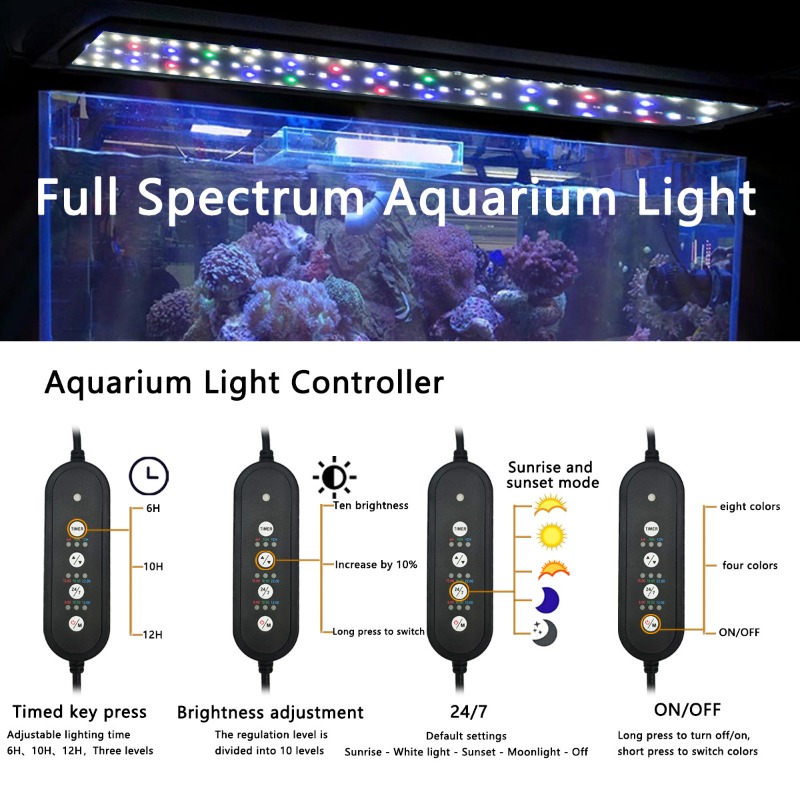 LED Fish Tank Light Full Spect - Aquarium Plant Light Spectrum review and price
