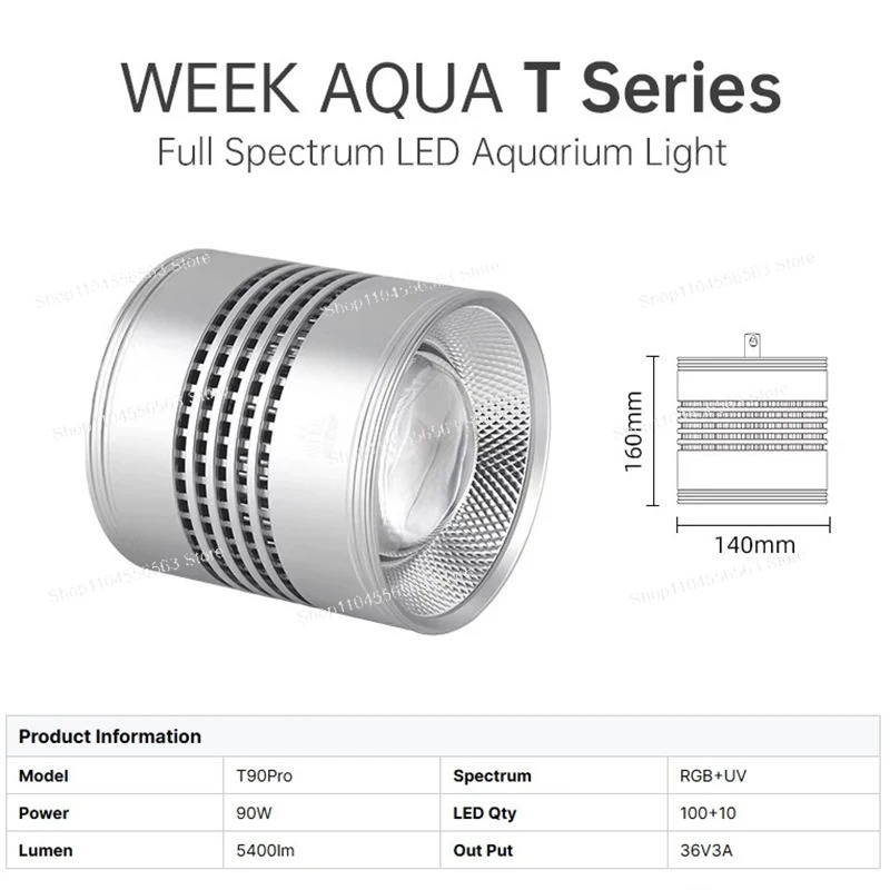 T90 PRO 90W RGB+UV LED Aquariu - Planted Aquarium Uv Light review and price