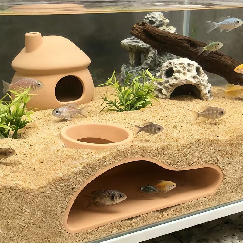 Apcarium Fish Tunnel Hideout | - Aquasoil Substrate review and price