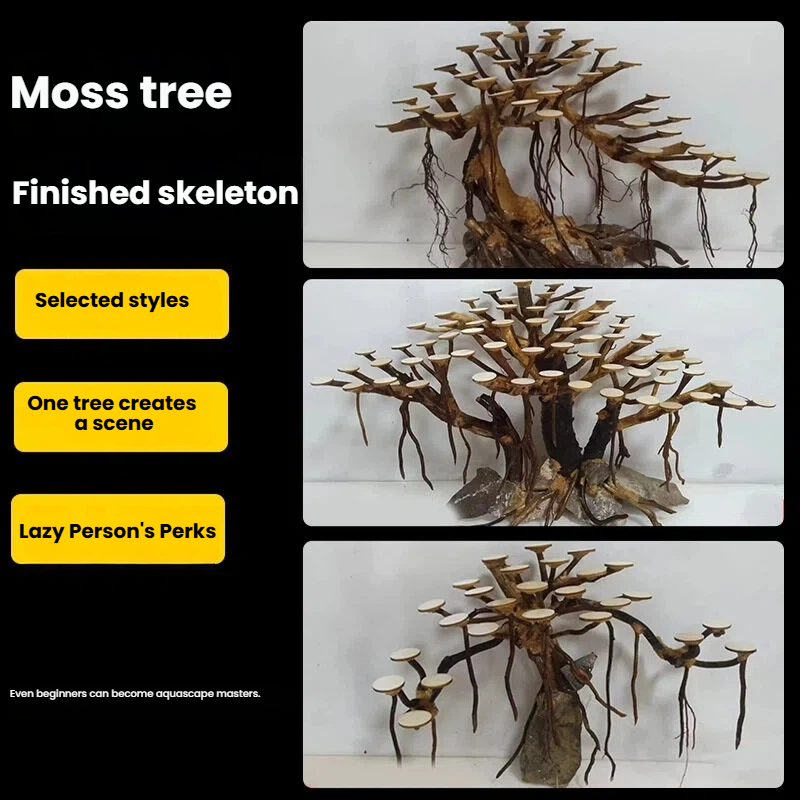 Aquarium Landscaping Moss Tree - Planted Aquarium Equipment review and price